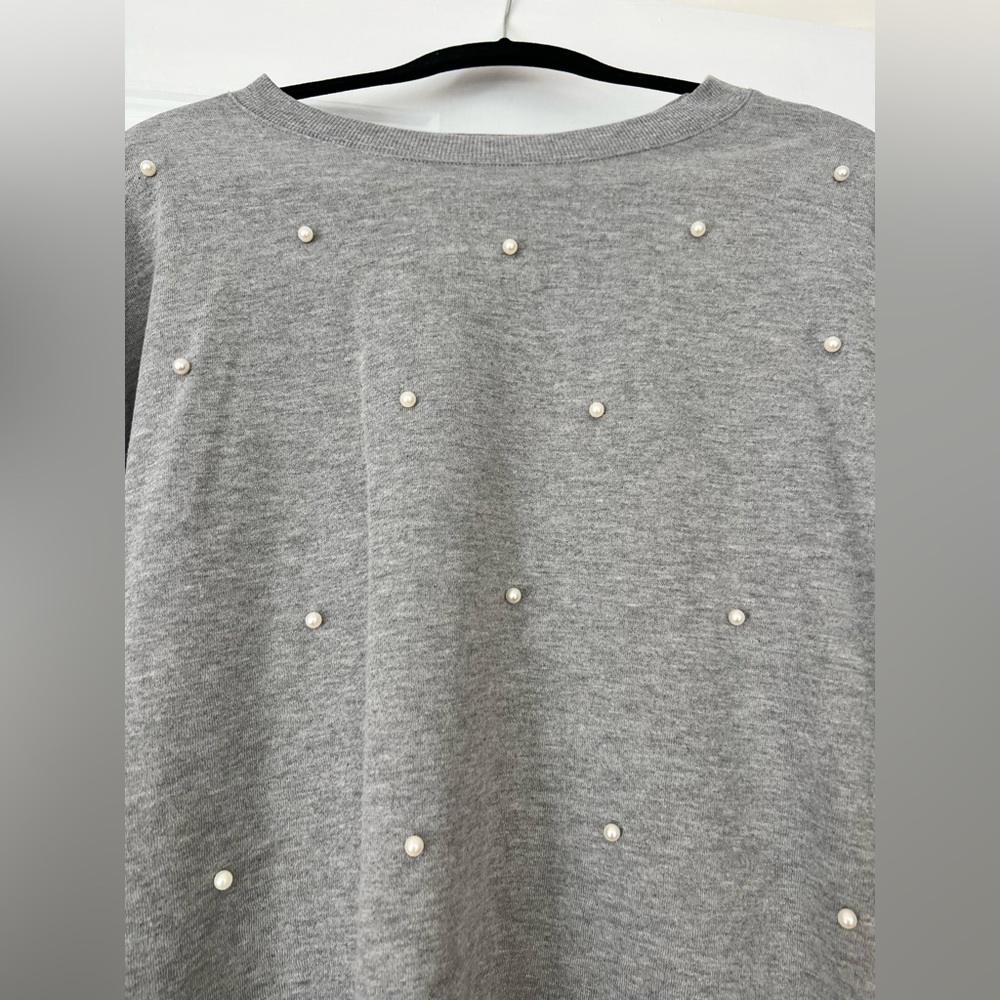 Gray casual dress with Pearls - Picture 2 of 6